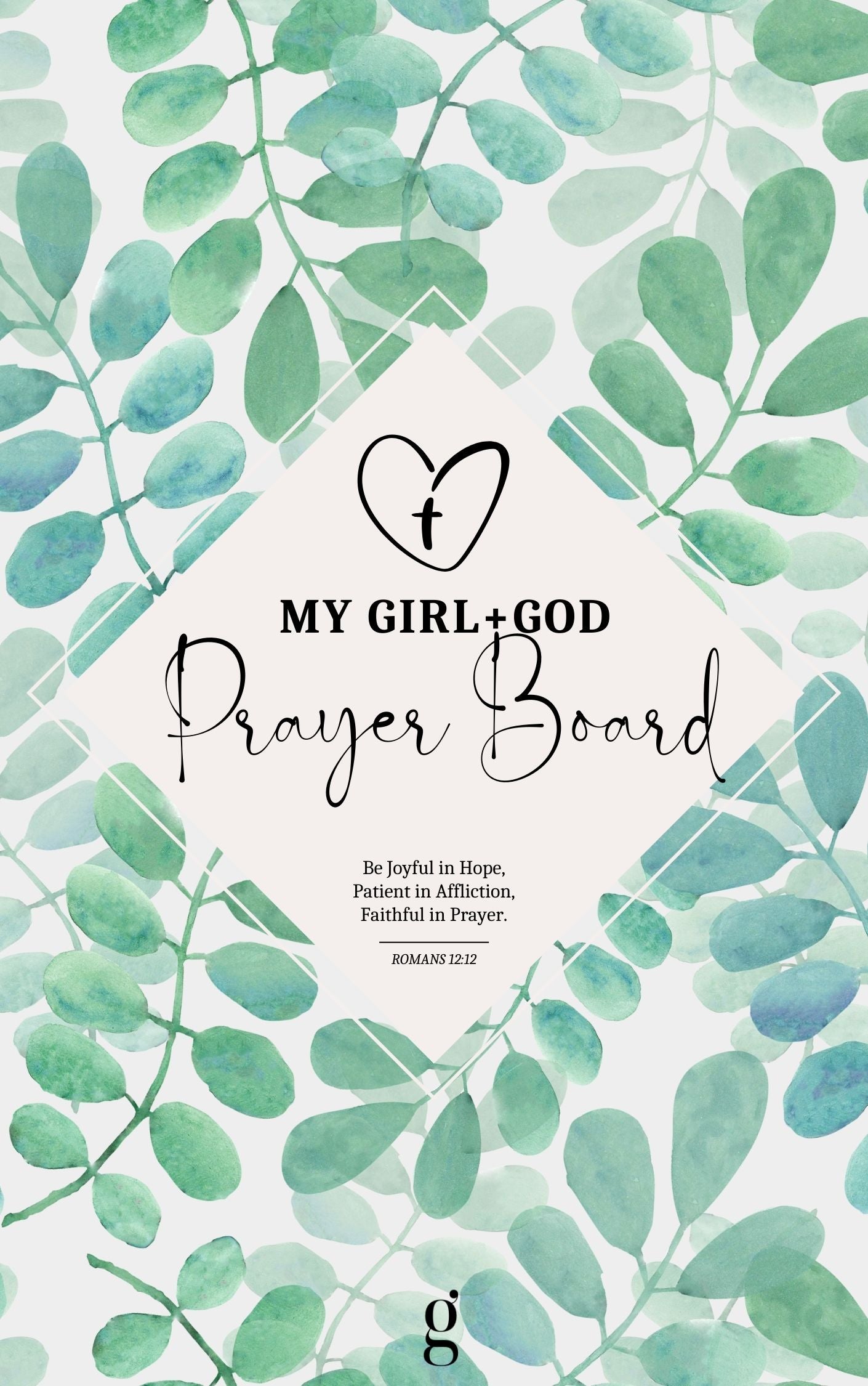 Girl + God Prayer Board Creator Bundle (printable)