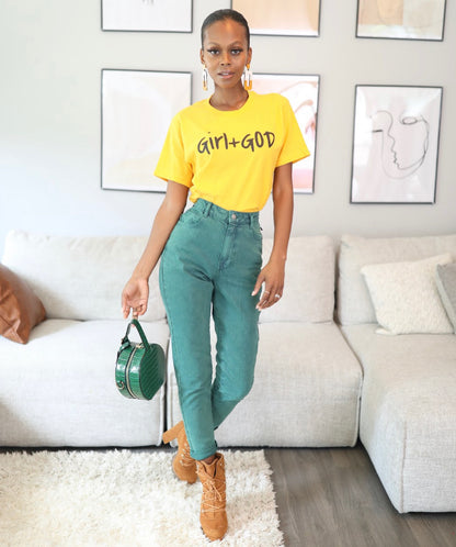 Girl + God Unisex Signature Tee - Sunflower