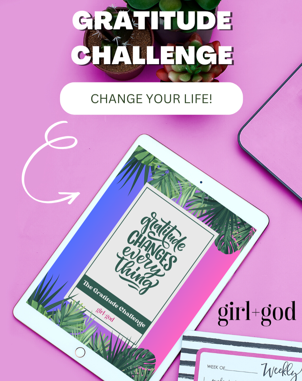 Girl + God Gratitude Challenge w/ journal (printable)
