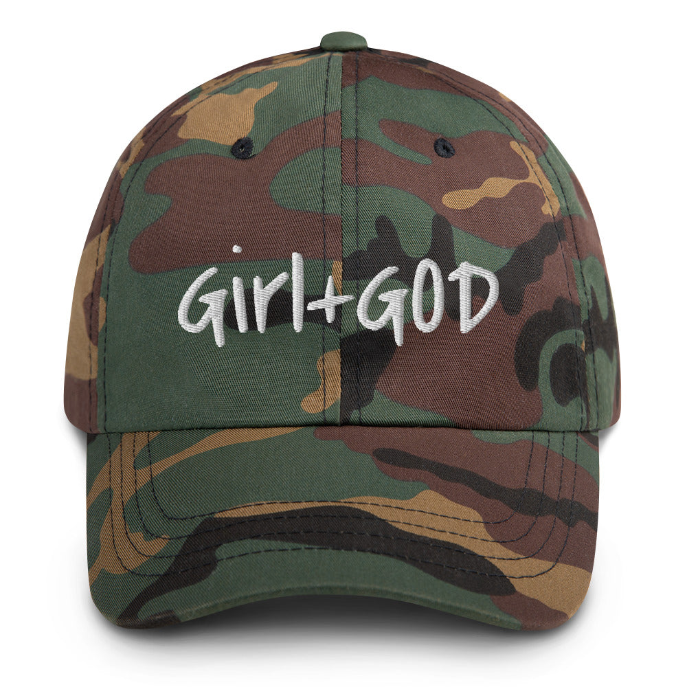Girl + God Limited Edition Camo Dad hat