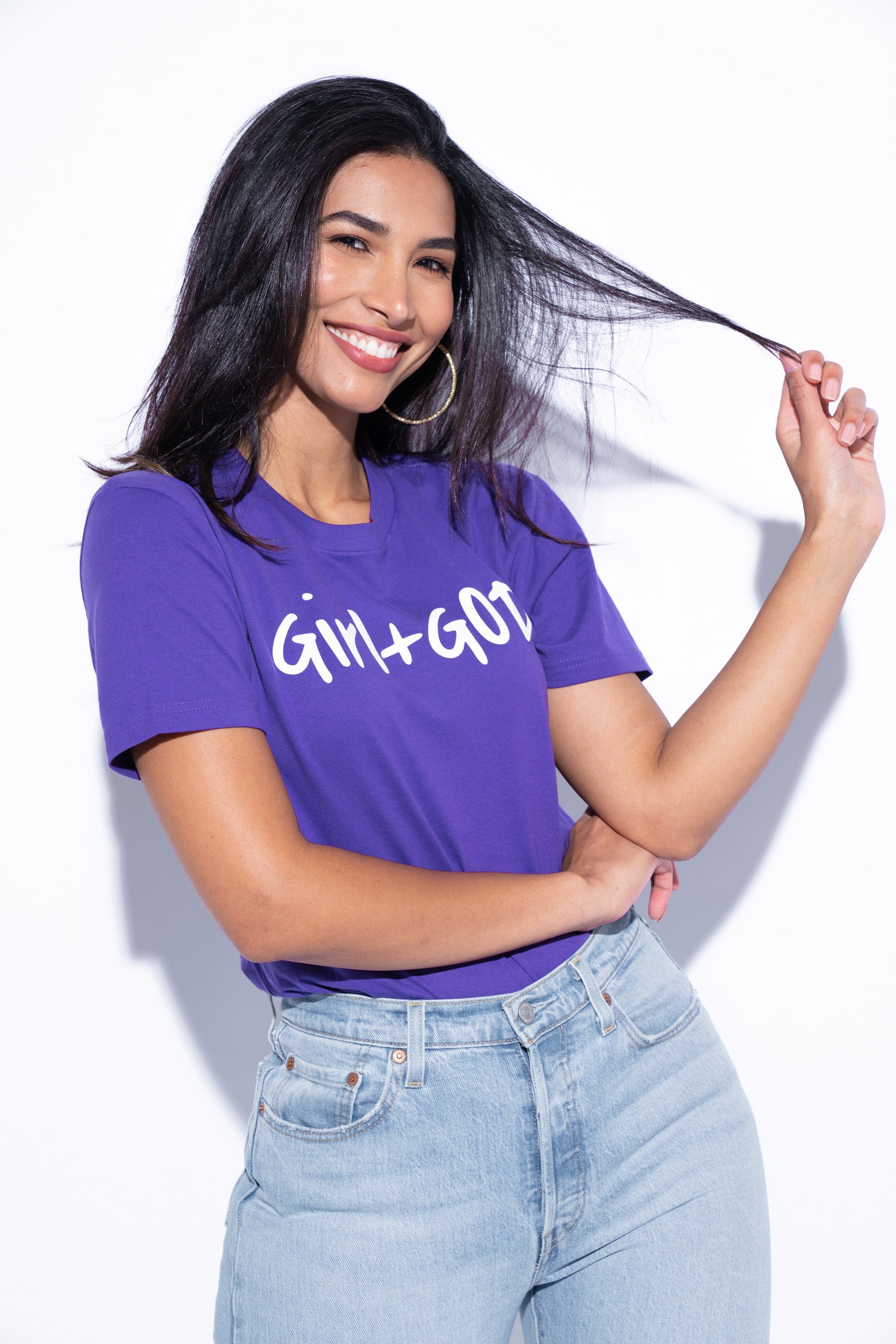 Girl + God Unisex Signature Tee - Purple Rush