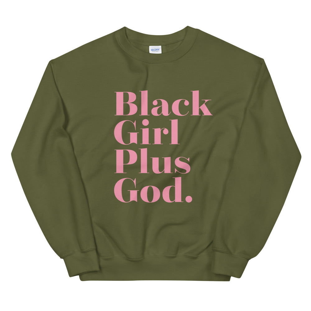 Black Girl + God Unisex Sweatshirt - Forest